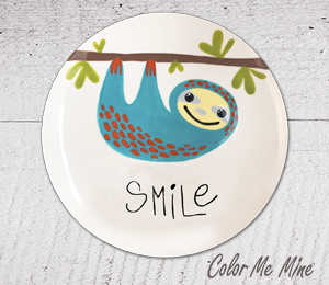 Lancaster Sloth Smile Plate