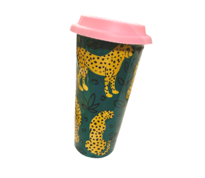 Lancaster Cheetah Travel Mug