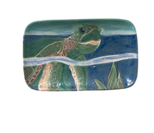 Lancaster Swimming Turtle Plate