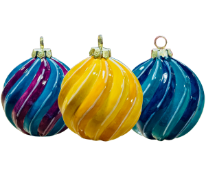 Lancaster Jewel Toned Spiral Ornament