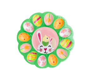 Lancaster Easter Sherbet Egg Plate