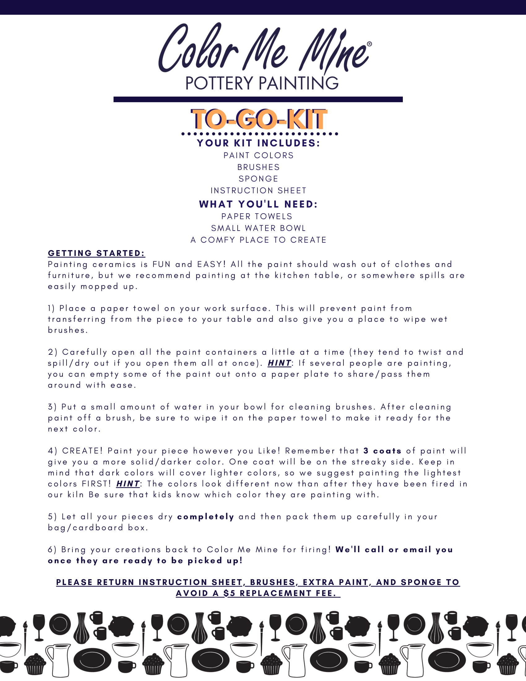 Painting Instructions Lancaster